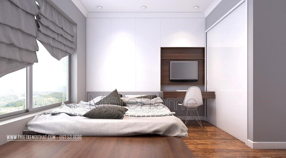 Thiết kế nội thất phòng ngủ chung cư Park Hill